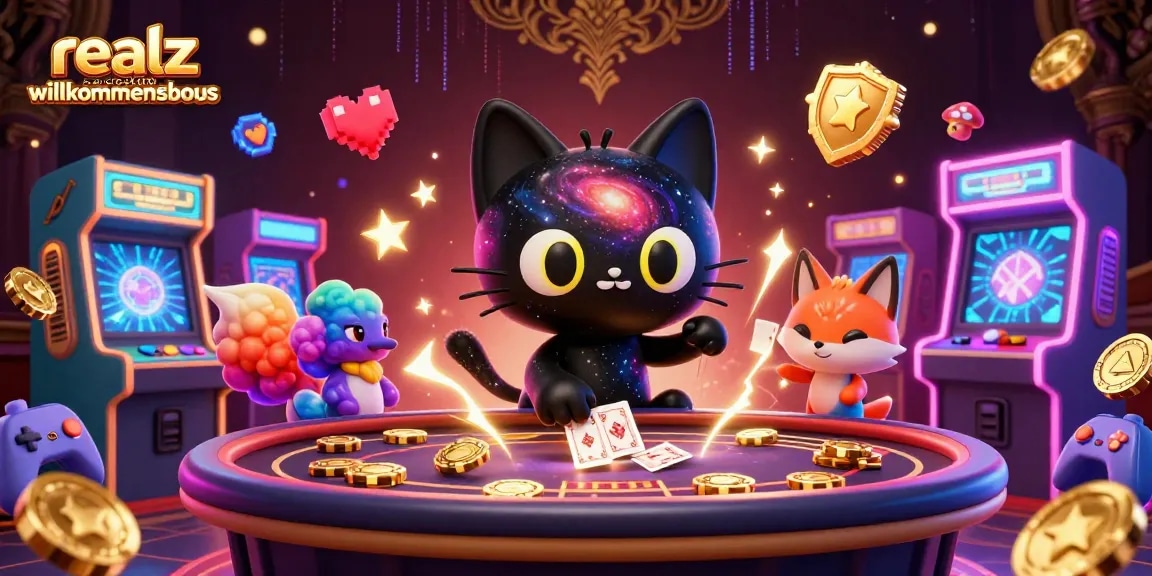 Realz Casino Willkommensbonus: Gewinnmöglichkeiten durch spannende Casino Spiele und Aktionen.