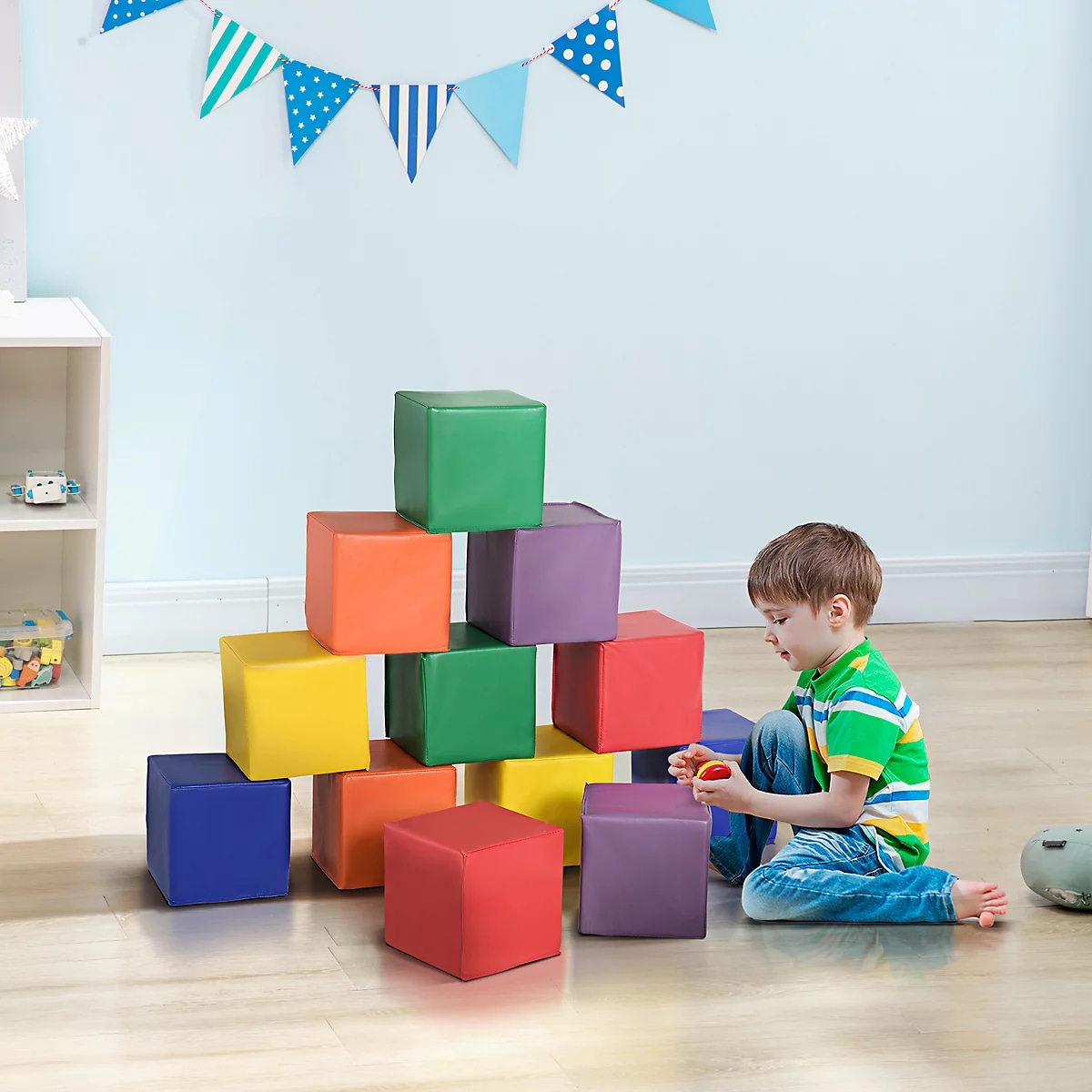 Schaumstoff Bausteine Kinder – XXL Bausteine fuer aktives Spielen