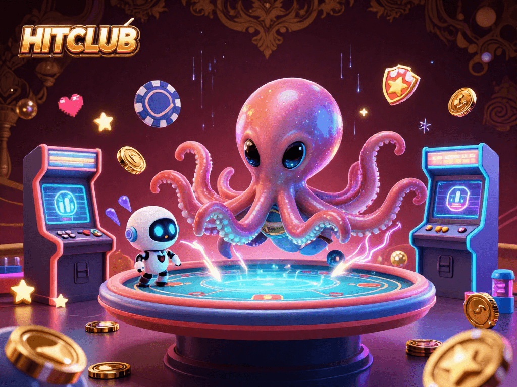 HITCLUB provides immersive gaming experiences with colorful aliens and vibrant casino elements