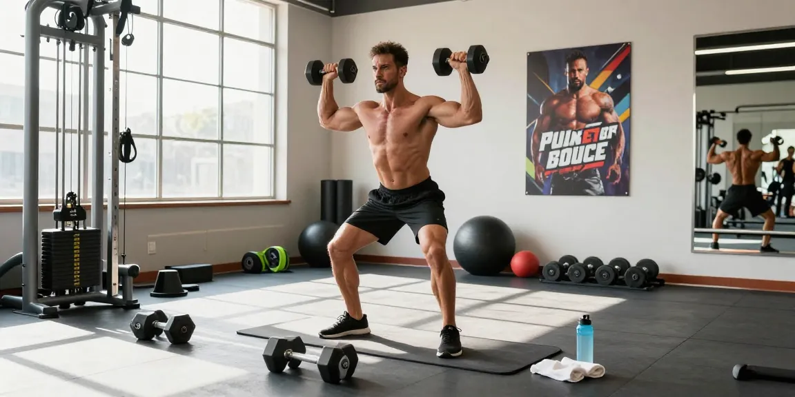 Im Anabolika Shop starke Bodybuilder beim Gewichte heben in modernem Fitnessstudio.