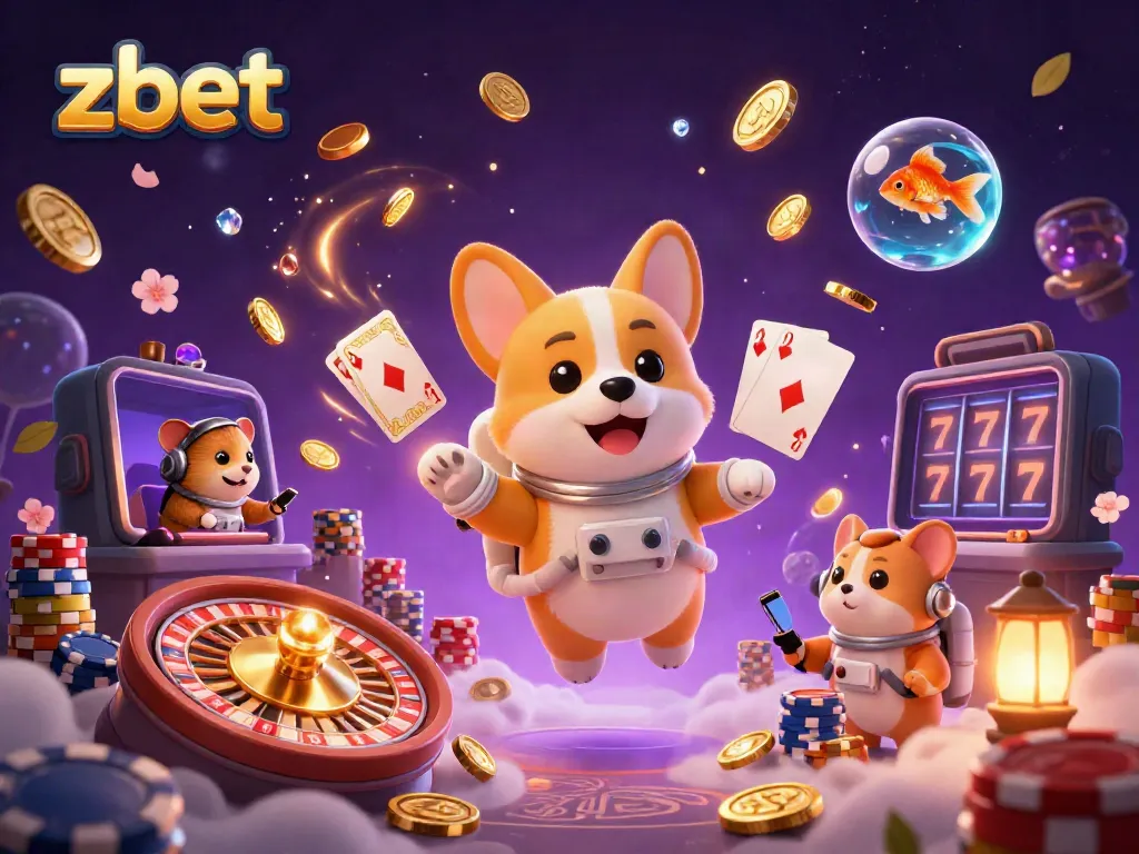 Experience thrilling action in zbet's online casino with vibrant characters and dynamic gambling scenes.