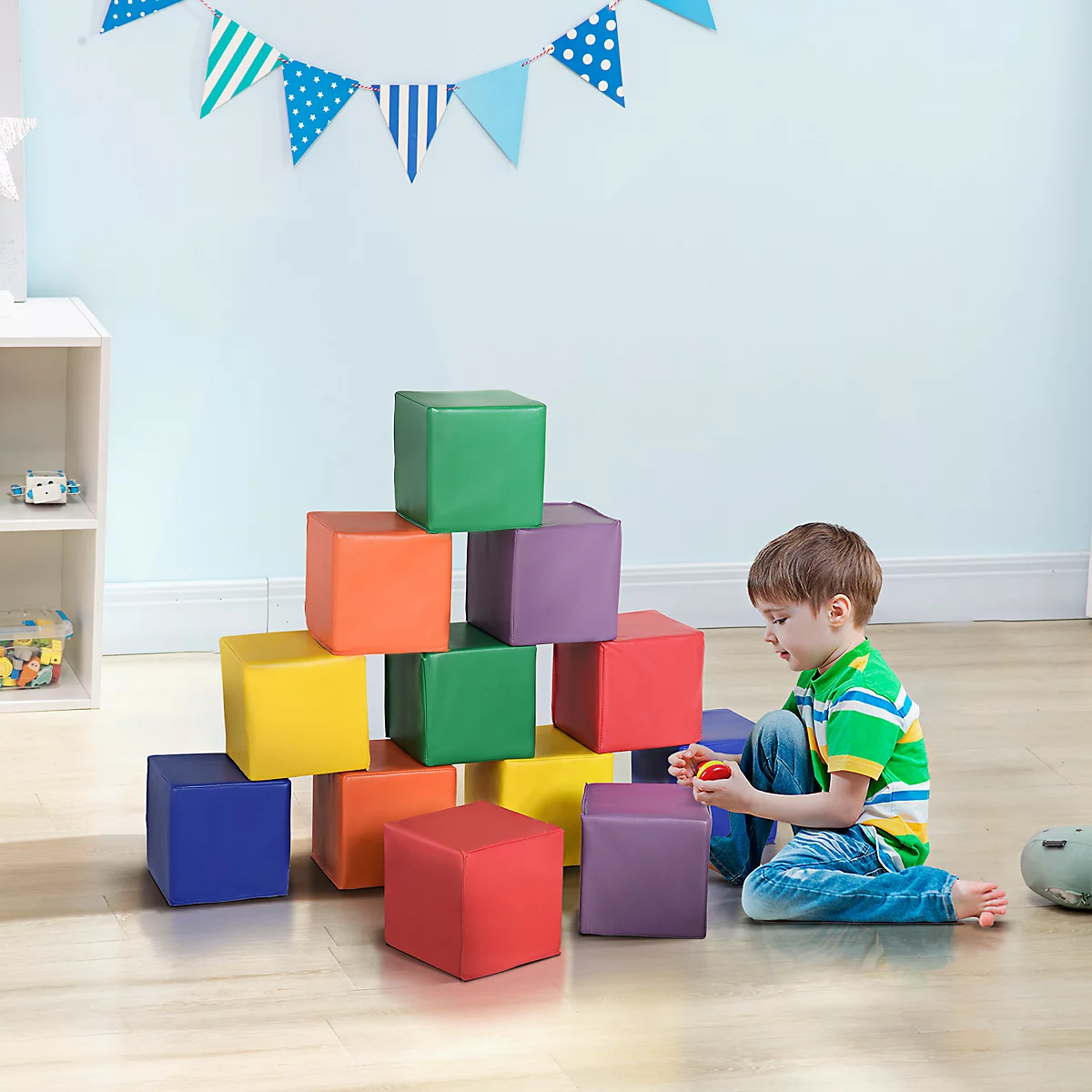 Schaumstoff Bausteine Kinder – XXL Bausteine fuer aktives Spielen