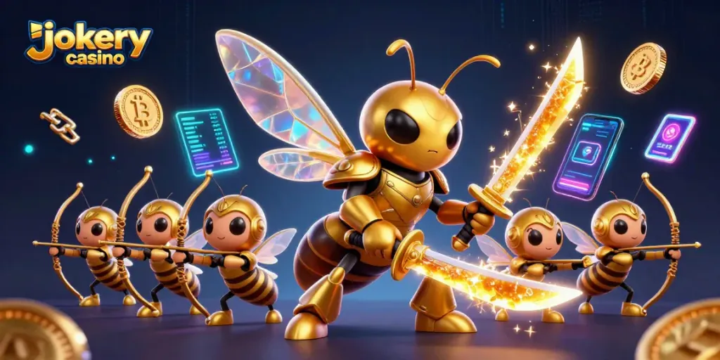 Experience exciting gameplay at jokery casino with thrilling characters and vibrant digital elements.