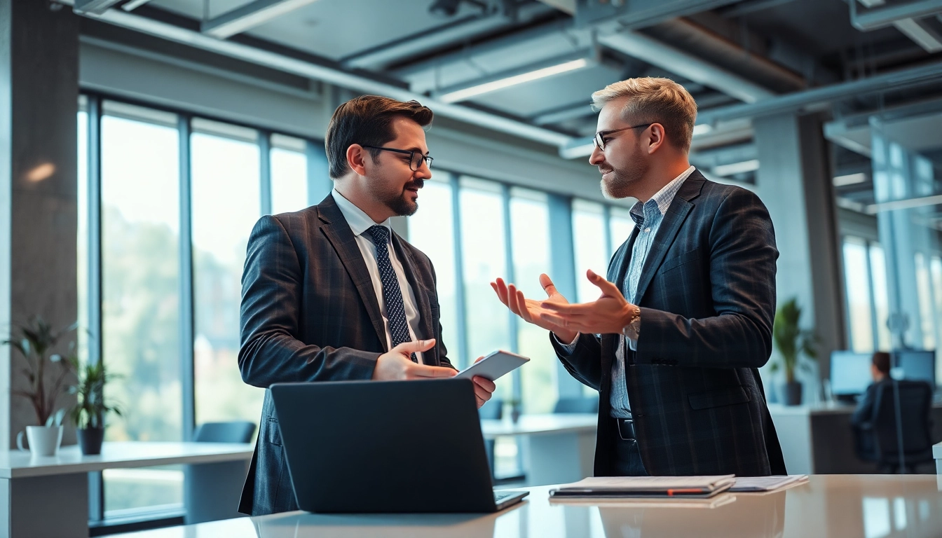Headhunter Ingenieure beraten Ingenieure in einem modernen Büroumfeld